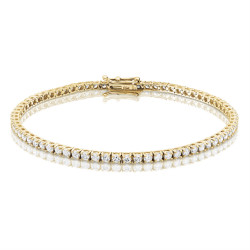 3ct Diamond Tennis Bracelet In 18ct Yellow Gold
